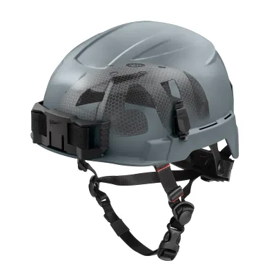 Class E BOLT™ Gray Safety Helmet w/ IMPACT ARMOR™ Liner