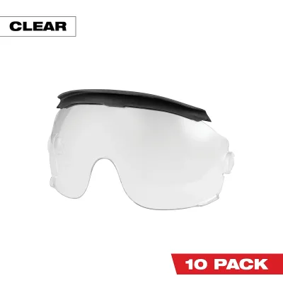 (10PK) Gasketed Clear Eye Visor Replacement Lenses