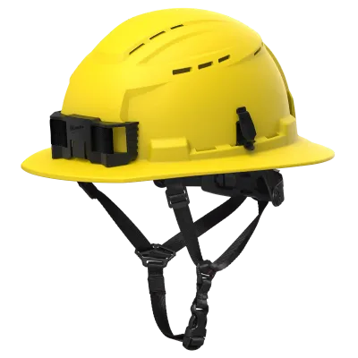 BOLT™ Yellow Full Brim Vented Safety Helmet – Type 2, Class C