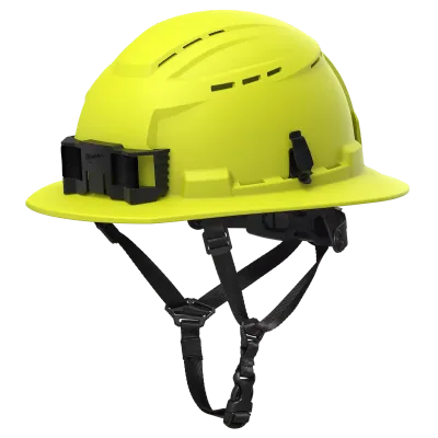 BOLT™ High Visibility Green Full Brim Vented Safety Helmet – Type 2, Class C