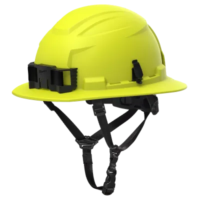 BOLT™ High Visibility Green Full Brim Safety Helmet – Type 2, Class E