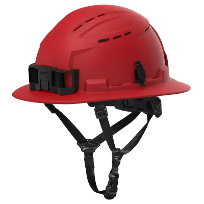 BOLT™ Red Full Brim Vented Safety Helmet – Type 2, Class C