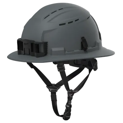 BOLT™ Gray Full Brim Vented Safety Helmet – Type 2, Class C