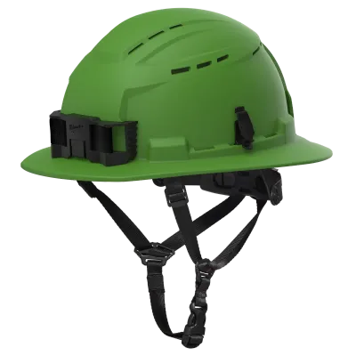 BOLT™ Green Full Brim Vented Safety Helmet – Type 2, Class C