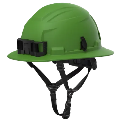 BOLT™ Green Full Brim Non-Vented Safety Helmet – Type 2, Class E