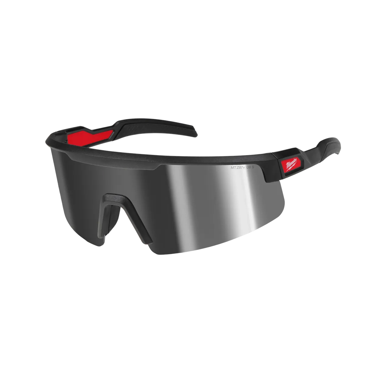 Wrap Around Safety Glasses - Mirrored Anti-Scratch Lenses