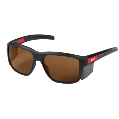 Milwaukee Tool Full Frame Safety Glasses with Removable Side Shields - Silver Mirrored Anti-Scratch Lenses 48-73-2516