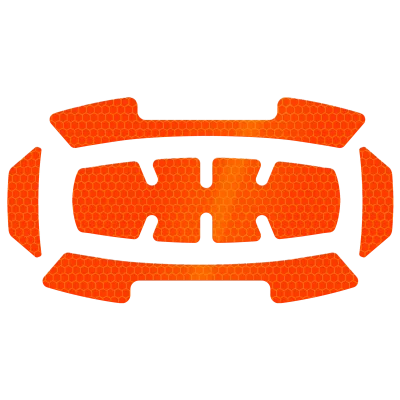 (5PC) BOLT™ Reflective Sticker Set (Orange)