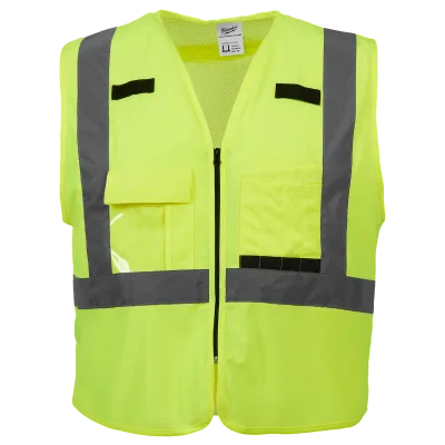 Milwaukee Tool (L/XL) Class 2 Yellow High Visibility Safety Vest 48-73-5022