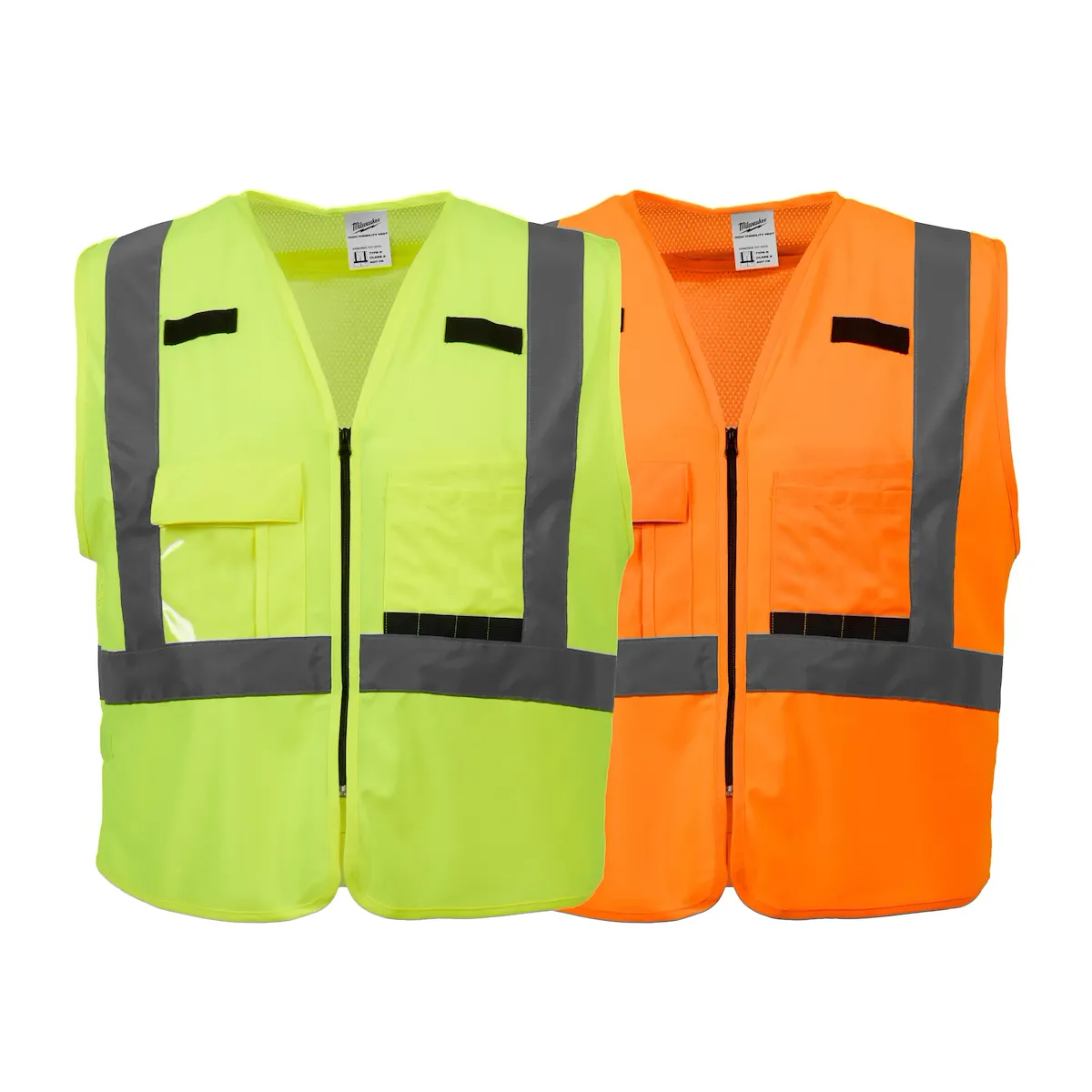 (4XL/5XL) Class 2 Orange High Visibility Safety Work Vest