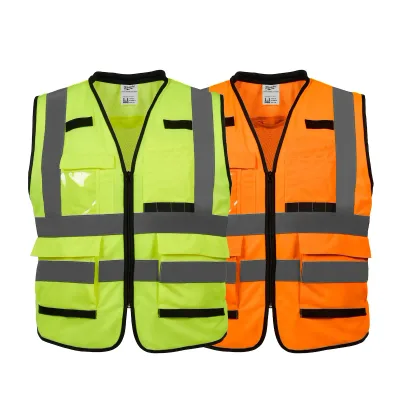 (4XL/5XL) Class 2 Orange High Visibility Safety Vest