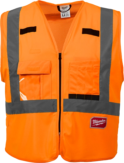 Milwaukee Tool (S/M) Orange High Visibility Safety Vest 48-73-5071