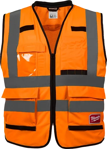 (2XL/3XL) Orange High Visibility Safety Vest