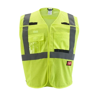 Milwaukee Tool Class 2 High Visibility Mesh Safety Vests 48-73-5121