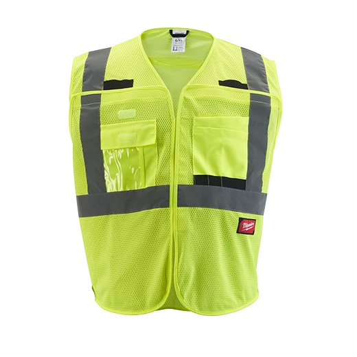 Milwaukee Tool Class 2 High Visibility Mesh Safety Vests 48-73-5123