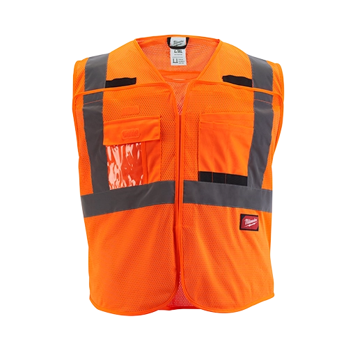 Milwaukee Tool Class 2 High Visibility Mesh Safety Vests 48-73-5125