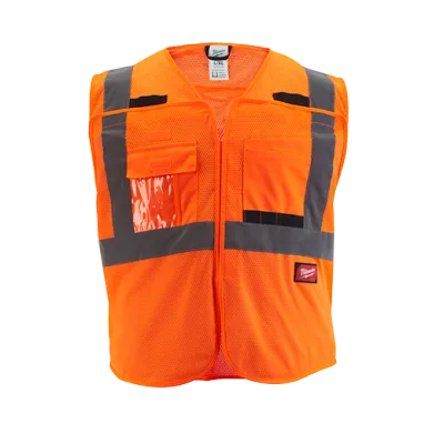 Milwaukee Tool Class 2 High Visibility Mesh Safety Vests 48-73-5125
