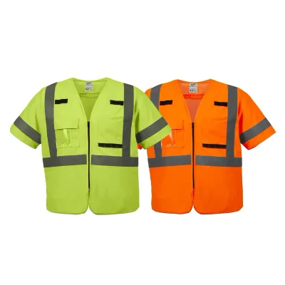 (4XL/5XL) Class 3 High Visibility Yellow Safety Vest