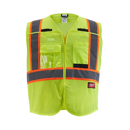 Milwaukee Tool Class 2 High Visibility Mesh Safety Vests 48-73-5172