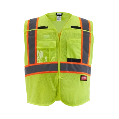 Milwaukee Tool Class 2 High Visibility Mesh Safety Vests 48-73-5173