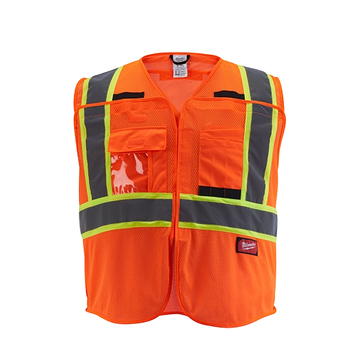 Milwaukee Tool Class 2 High Visibility Mesh Safety Vests 48-73-5175