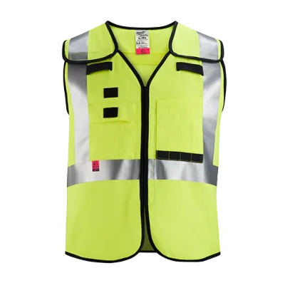 AR/FR Cat. 1 Class 2 Breakaway High Visibility Yellow Safety Vest (ANSI/CSA)