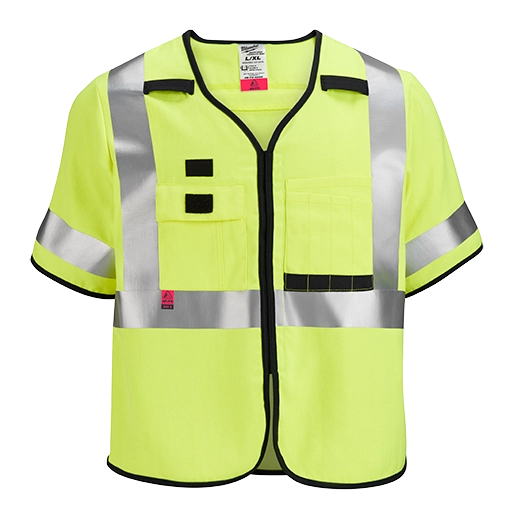AR/FR Cat. 1 Class 3 High Visibility Yellow Safety Vest