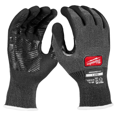 Milwaukee Tool Cut Level 1 Nitrile Dipped Gloves w/ WEAR-DEFENSE™ Protection 48-73-6912E