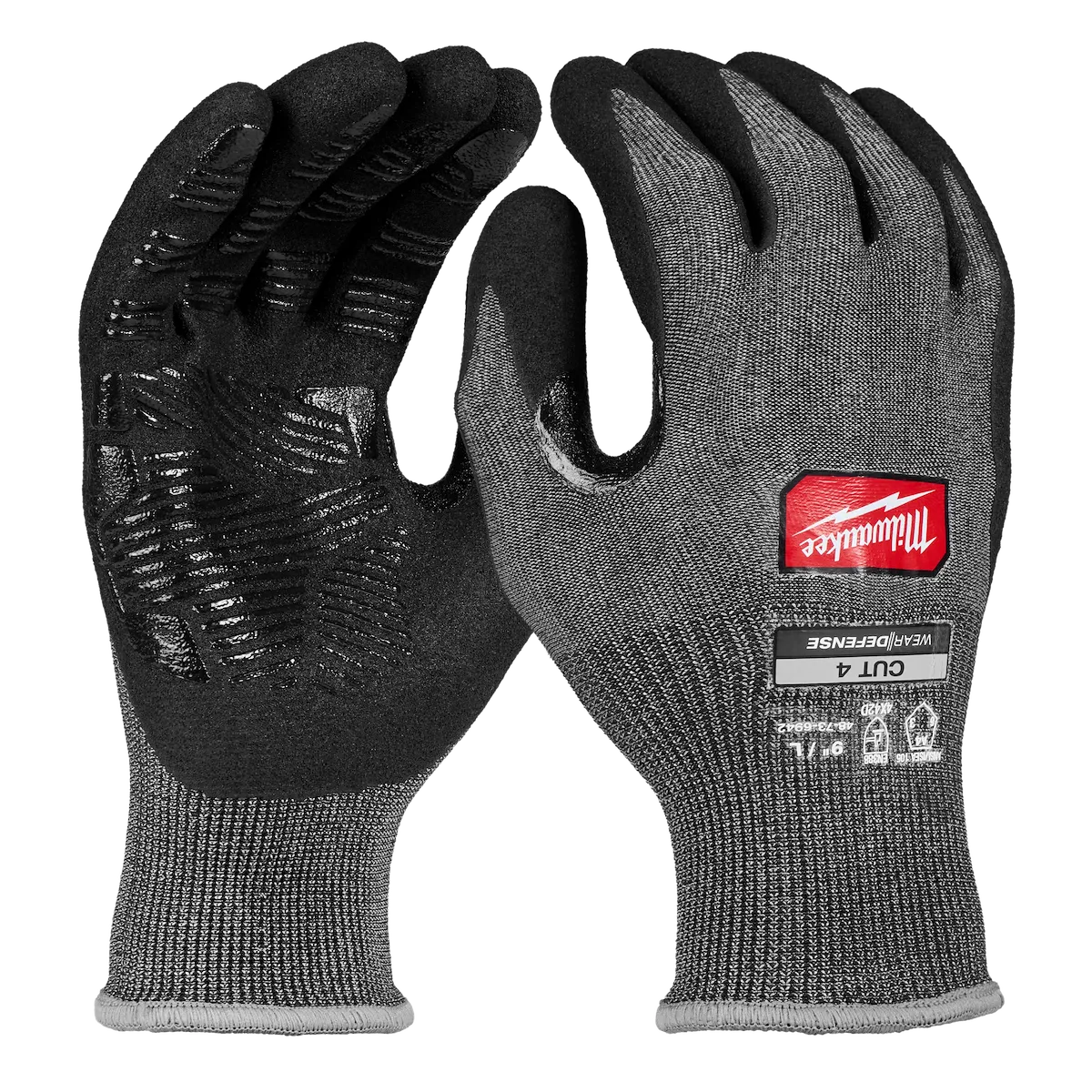 Milwaukee Tool Cut Level 4 High Dexterity Nitrile Dipped Gloves w/ WEAR-DEFENSE™ Protection 48-73-6941