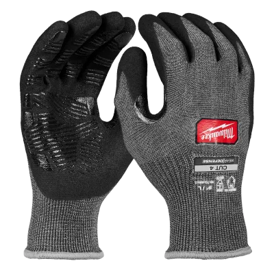 Milwaukee Tool Cut Level 4 High Dexterity Nitrile Dipped Gloves w/ WEAR-DEFENSE™ Protection 48-73-6944E