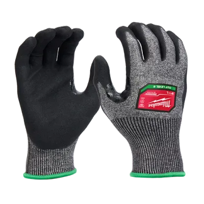 (12) Cut Level 6 High-Dexterity Nitrile Dipped Gloves (L)