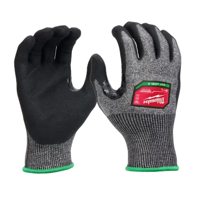 (6) Cut Level 6 High-Dexterity Nitrile Dipped Gloves (XXL)