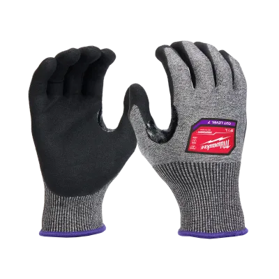 (6) Cut Level 7 High-Dexterity Nitrile Dipped Gloves (L)