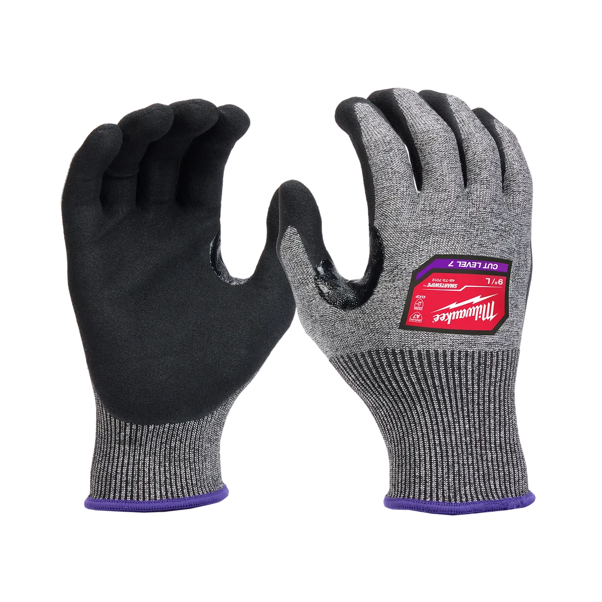 (12) Cut Level 7 High-Dexterity Nitrile Dipped Gloves (L)