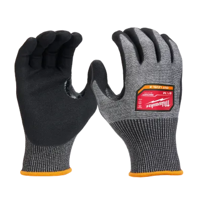 (12) Cut Level 8 High-Dexterity Nitrile Dipped Gloves (L)