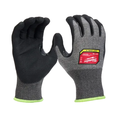 (6) Cut Level 9 High-Dexterity Nitrile Dipped Gloves (XL)