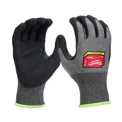 (12) Cut Level 9 High-Dexterity Nitrile Dipped Gloves (XL)
