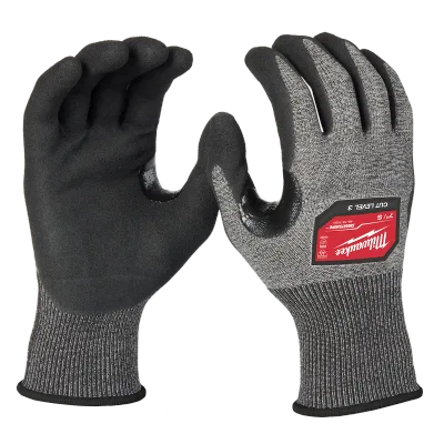 Milwaukee Tool Cut Level 3 High-Dexterity Nitrile Dipped Gloves (S) 48-73-7130