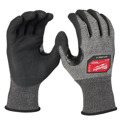 Milwaukee Tool Cut Level 3 High-Dexterity Nitrile Dipped Gloves (L) 48-73-7132