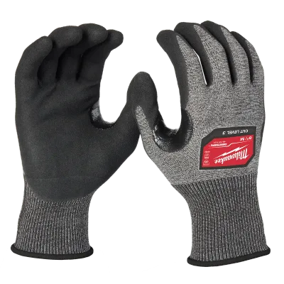 Milwaukee Tool Cut Level 3 High-Dexterity Nitrile Dipped Gloves (L) 48-73-7132E
