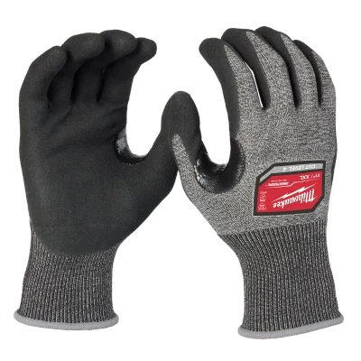 Milwaukee Tool Cut Level 4 High-Dexterity Nitrile Dipped Gloves (XXL) 48-73-7144
