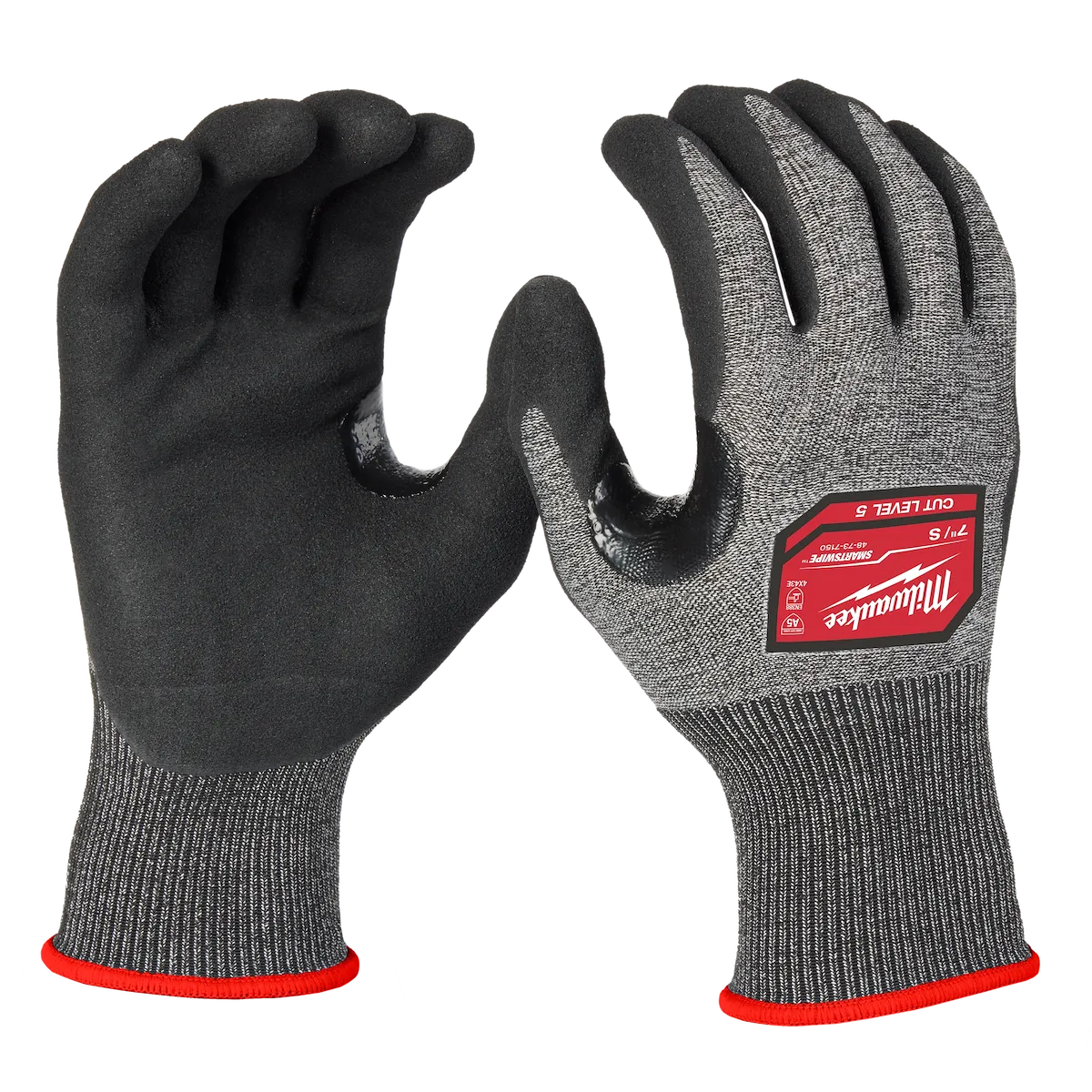 Milwaukee Tool Cut Level 5 High-Dexterity Nitrile Dipped Gloves (L) 48-73-7152E