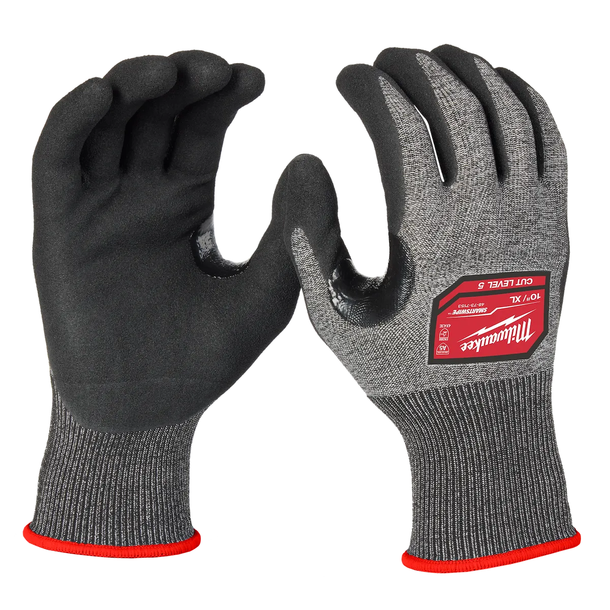 Milwaukee Tool Cut Level 5 High-Dexterity Nitrile Dipped Gloves (XL) 48-73-7153