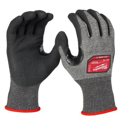 Milwaukee Tool Cut Level 5 High-Dexterity Nitrile Dipped Gloves (XL) 48-73-7153