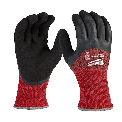 Milwaukee Tool Cut Level 4 Winter Dipped Gloves 48-73-7944