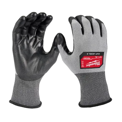 Milwaukee Tool Cut Level 3 High Dexterity Polyurethane Dipped Gloves 48-73-8733