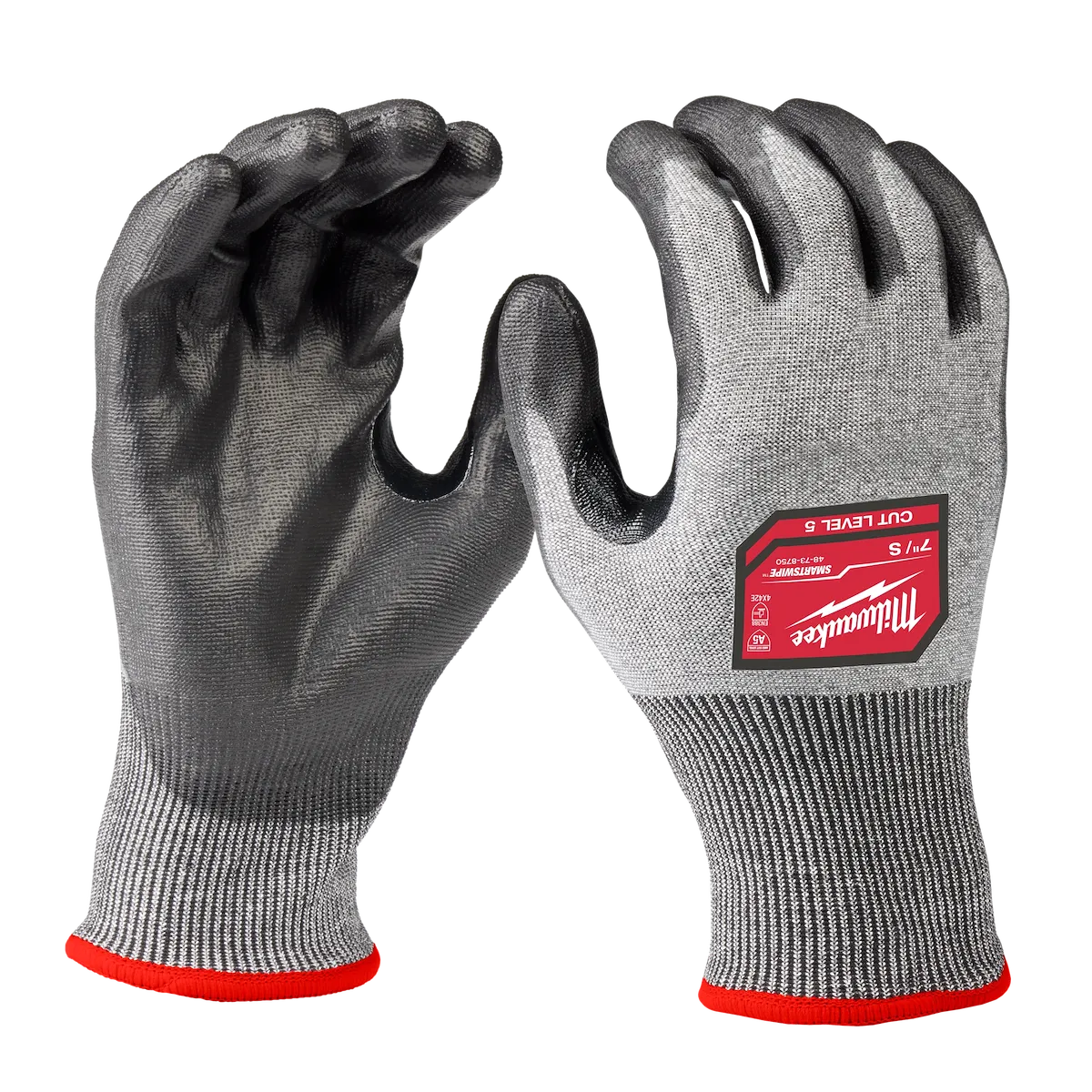 Milwaukee Tool Cut Level 5 High Dexterity Polyurethane Dipped Gloves (S) 48-73-8750