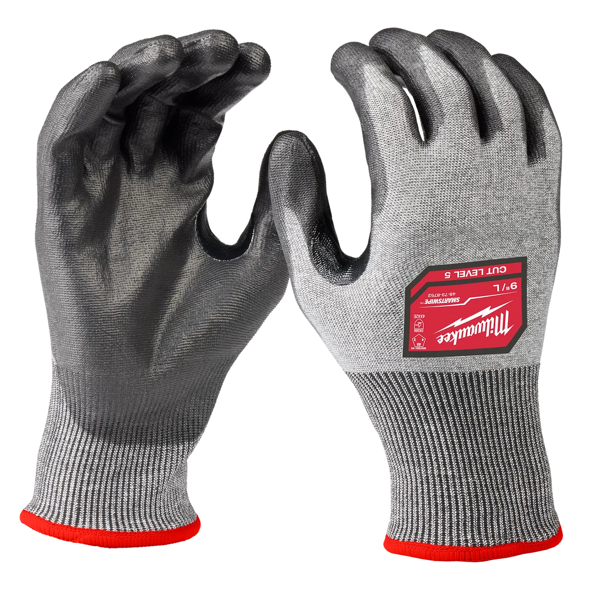 Milwaukee Tool Cut Level 5 High Dexterity Polyurethane Dipped Gloves (L) 48-73-8752