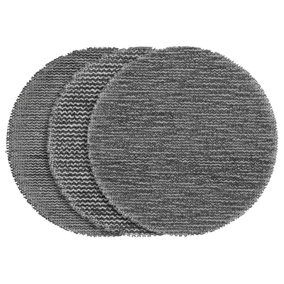 (12 pk + Pad Saver) 3” Assorted 80, 120, 180 Grit Mesh Sanding Discs with POWERGRID™ Tear Resistant Mesh