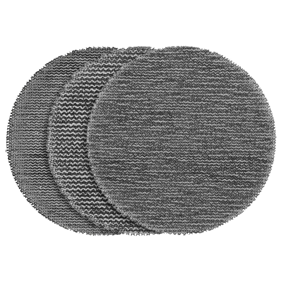 (36 pk + 3 Pad Savers) 3” Assorted 80, 120, 180 Grit Mesh Sanding Discs with POWERGRID™ Tear Resistant Mesh